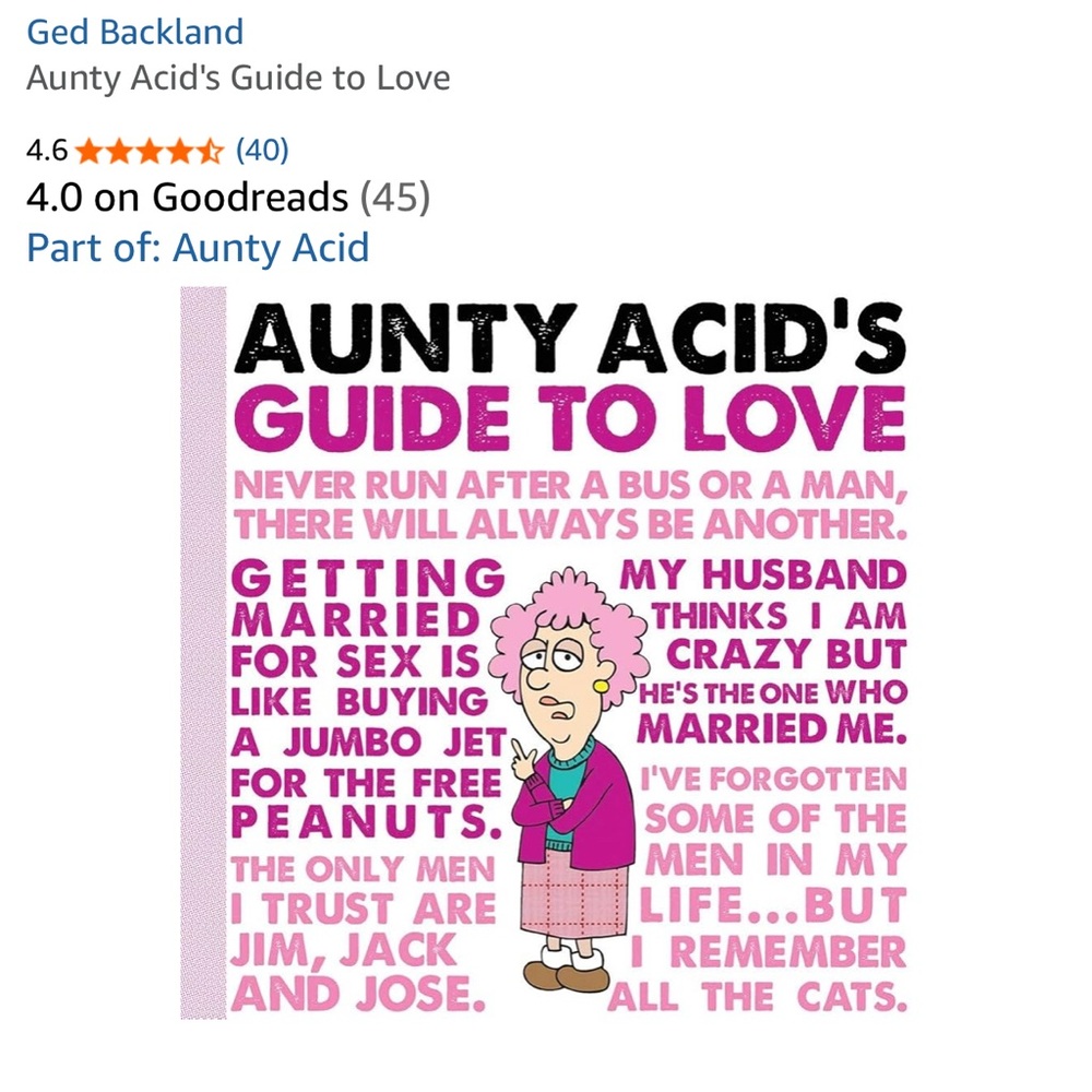 #342 Aunty Acid's Guide to Love Book